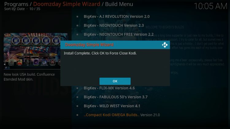 Click OK.