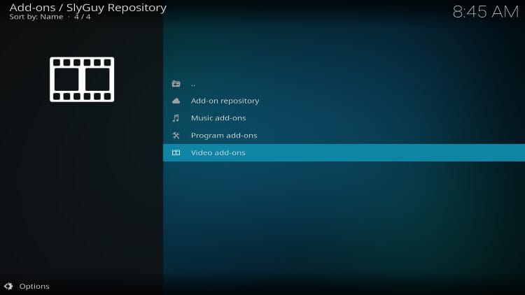 choose video addons