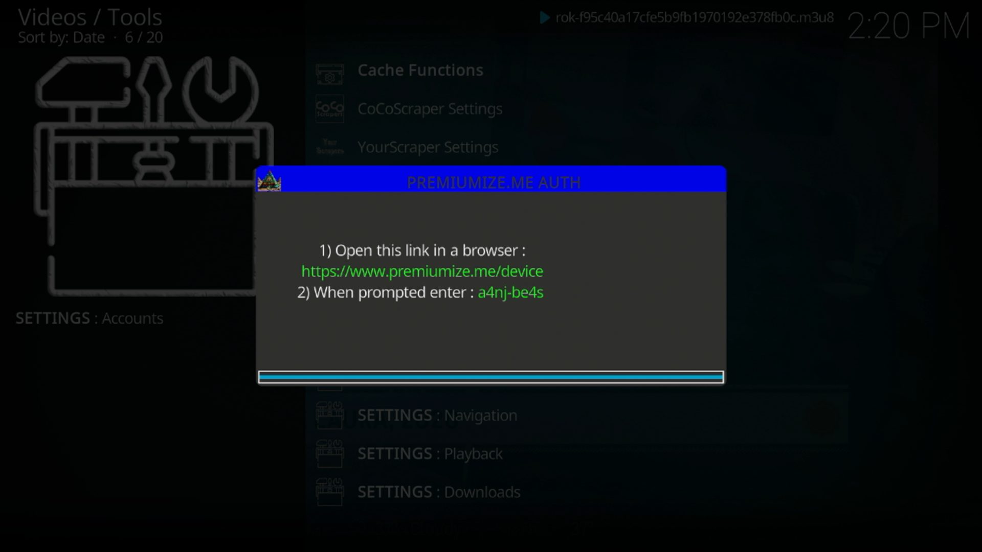 You are then provided with an authorization code.