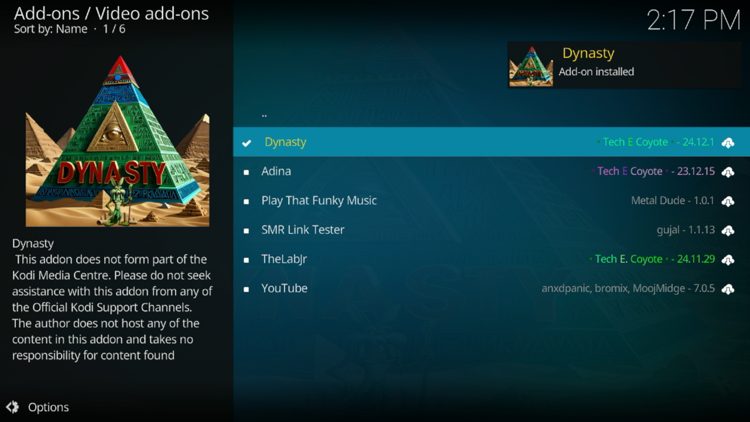 Click Install and wait a minute or two for the add-on to fully install