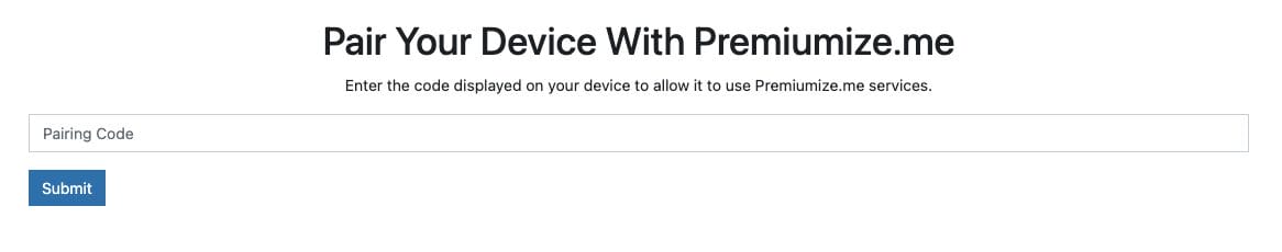 Premiumize Device Authorization
