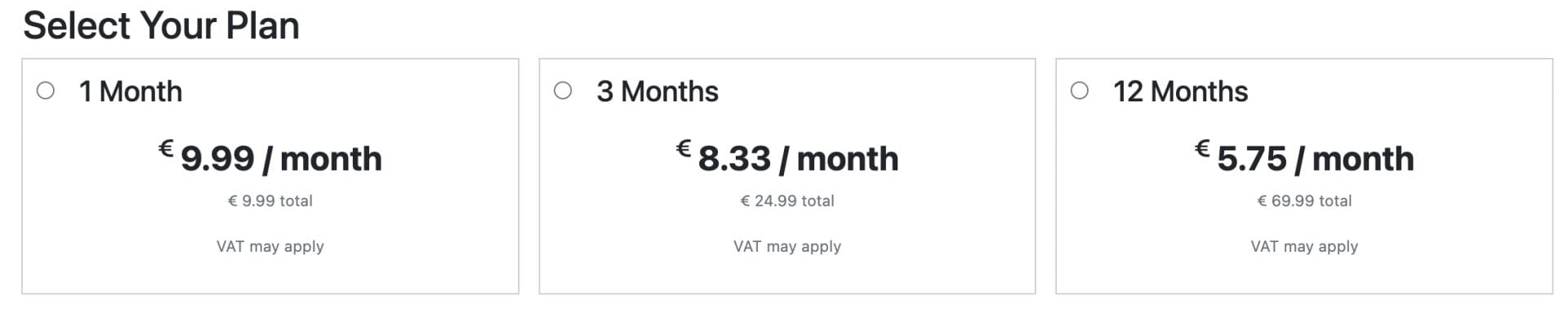 Premiumize Pricing