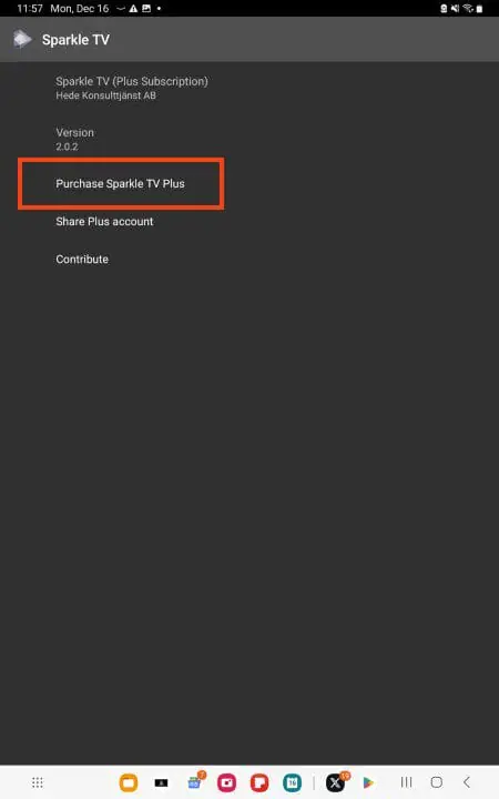 How to install sparkle tv plus