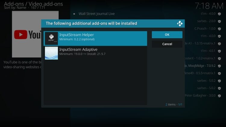select ok