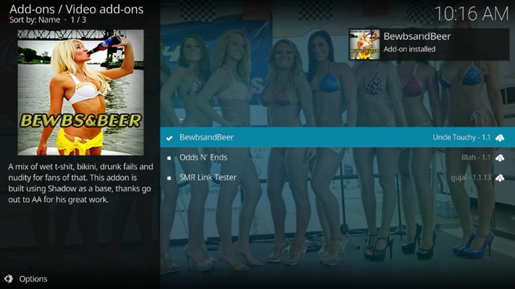 Wait a minute or two for the add-on to fully install