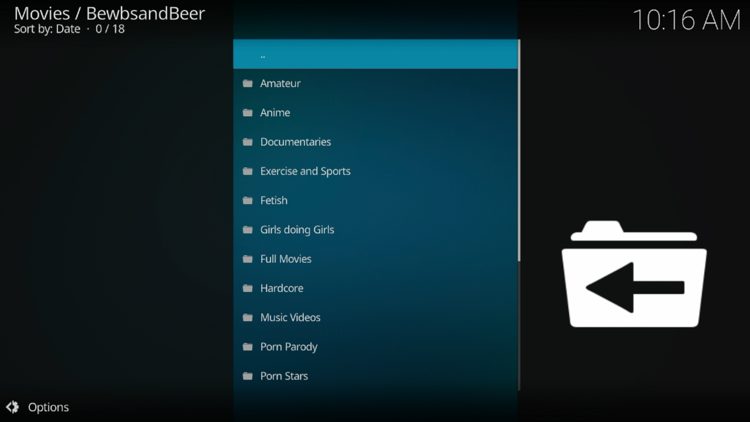 You have successfully installed the BewbsandBeer add-on for Kodi.