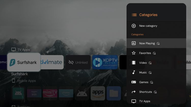 change categories