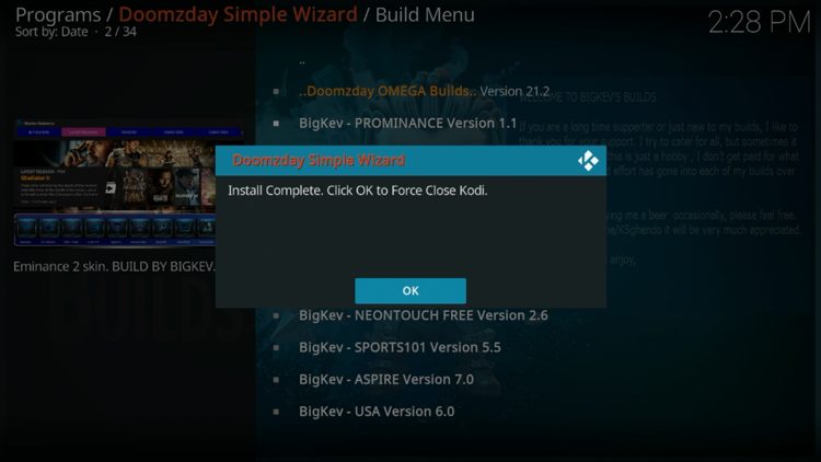 Click OK.