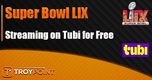 Super Bowl Streaming on Tubi