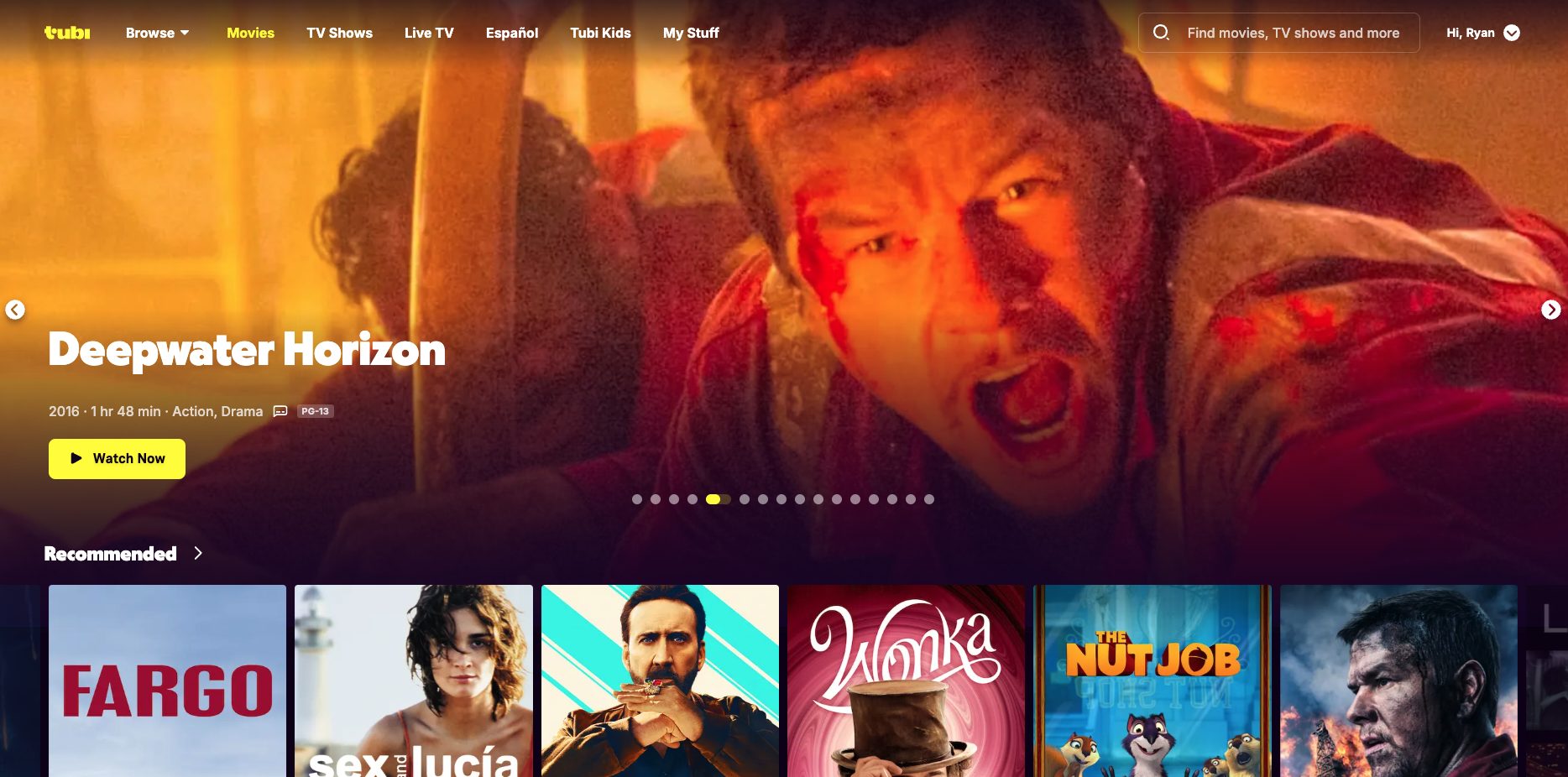 Tubi Website