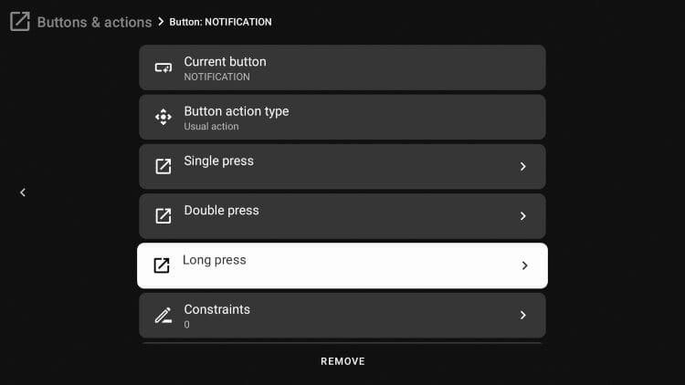 choose long press