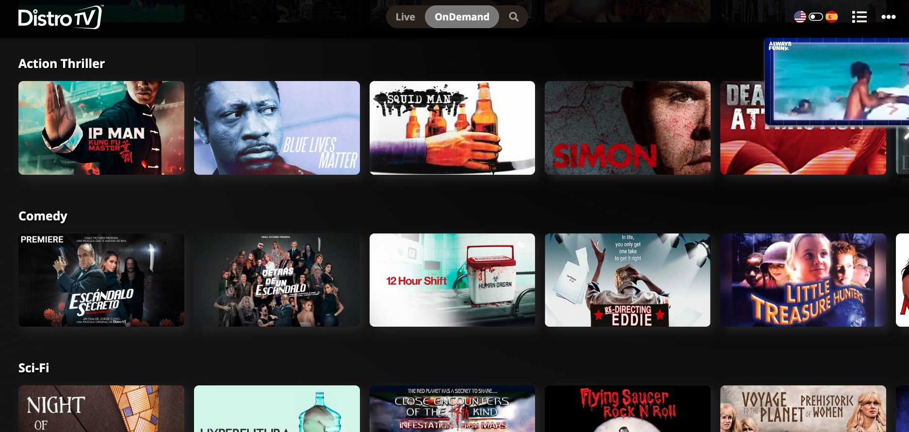 DistroTV Website