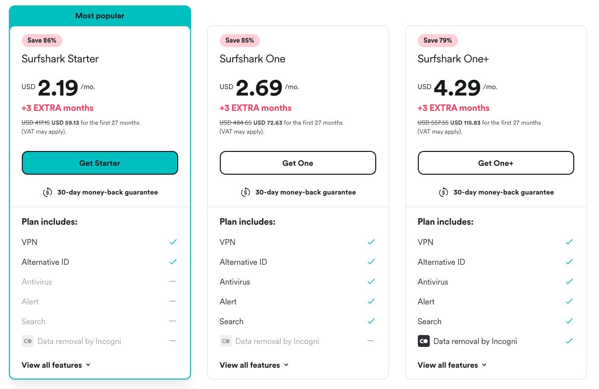 Sign up for a Surfshark VPN account if you don’t have one