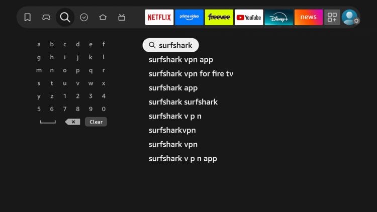 type surfshark