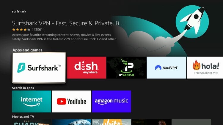 choose surfshark app