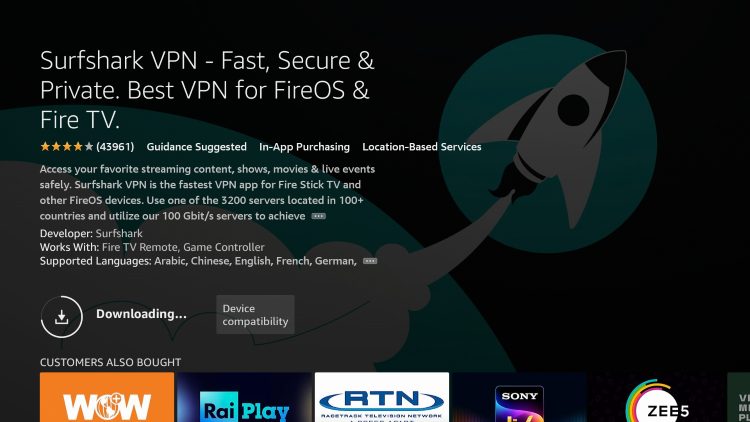wait until surfshark installs