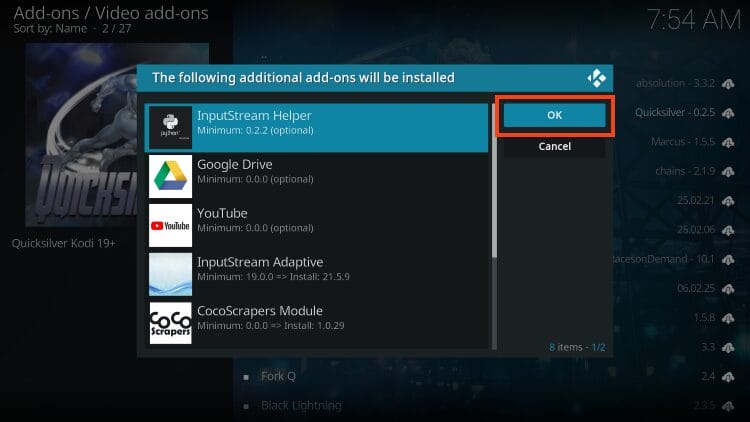 select ok