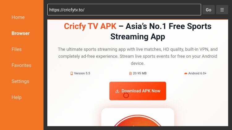 How to Install CricFy TV APK on Firestick/Android (V5 5)