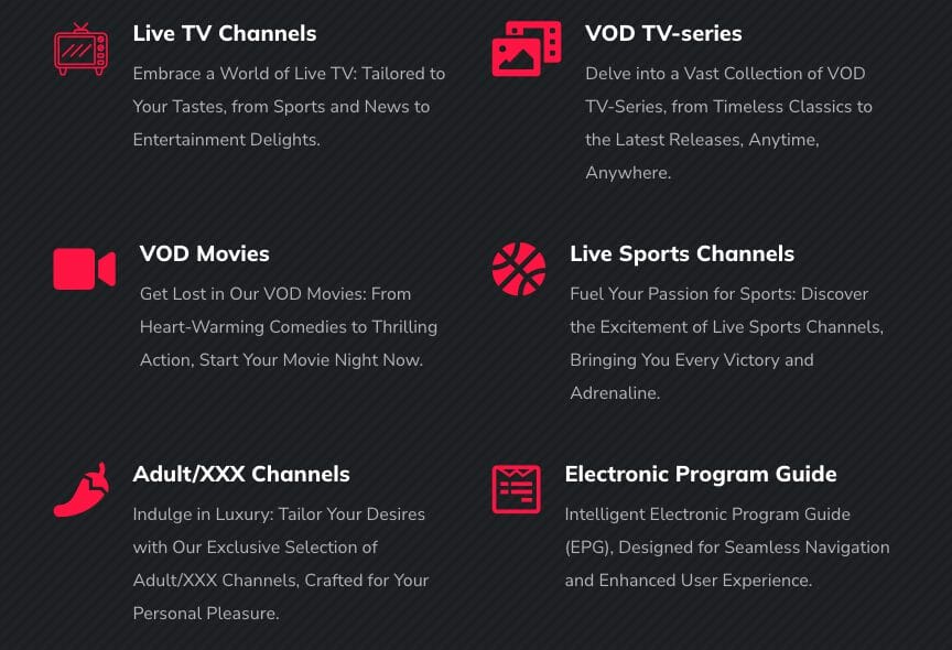 IPTV Service with Adult Channels