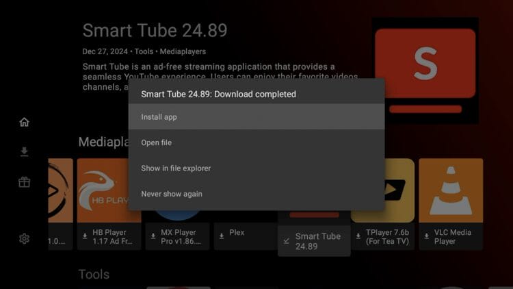 Then click Install app.