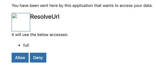 Click Allow.