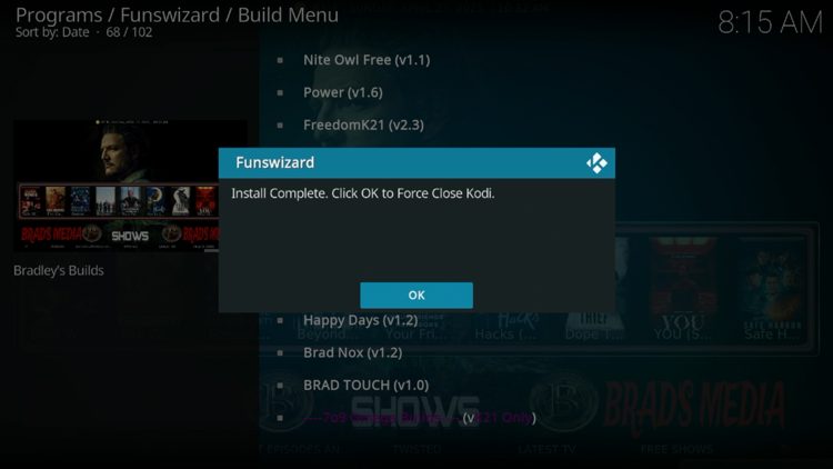 Click OK.