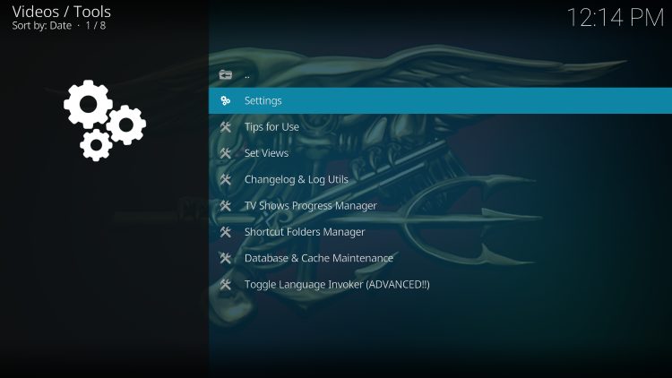 click settings