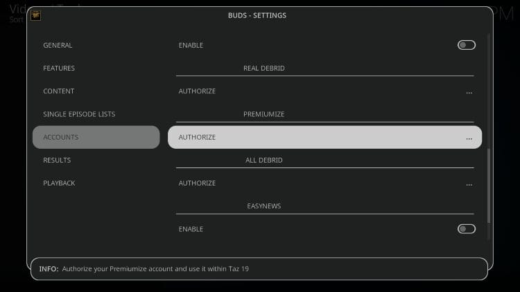 choose authorize