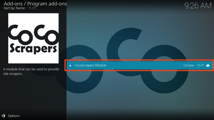 select cocoscrapers module