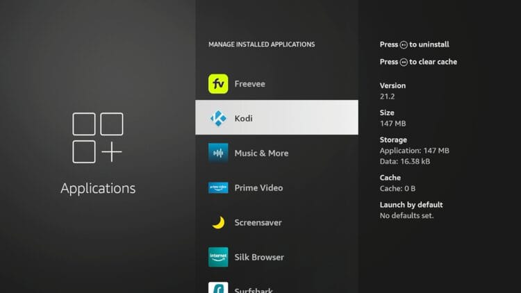 First you need to install the Kodi app on your device.