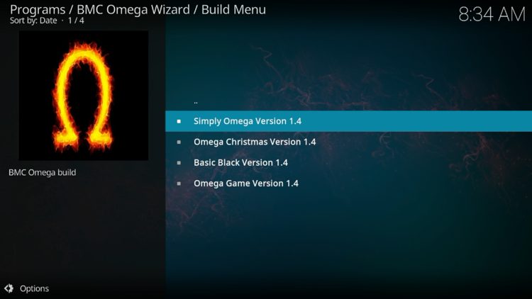 Locate Simply Omega and click it.