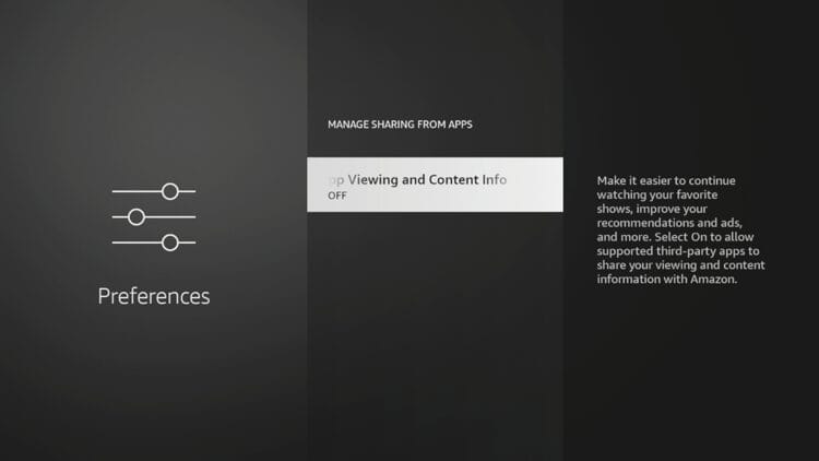 I also suggest turning off Manage Sharing from Apps. This is another hidden setting that Amazon uses to collect our data.