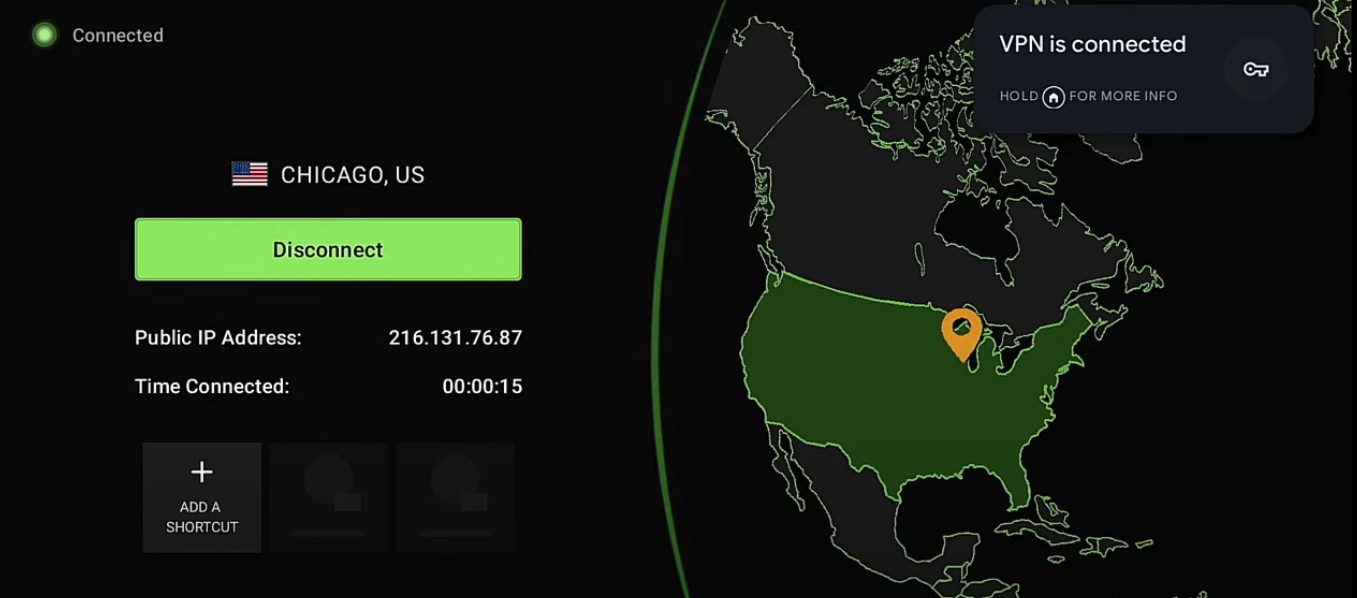 IPVanish VPN Interface