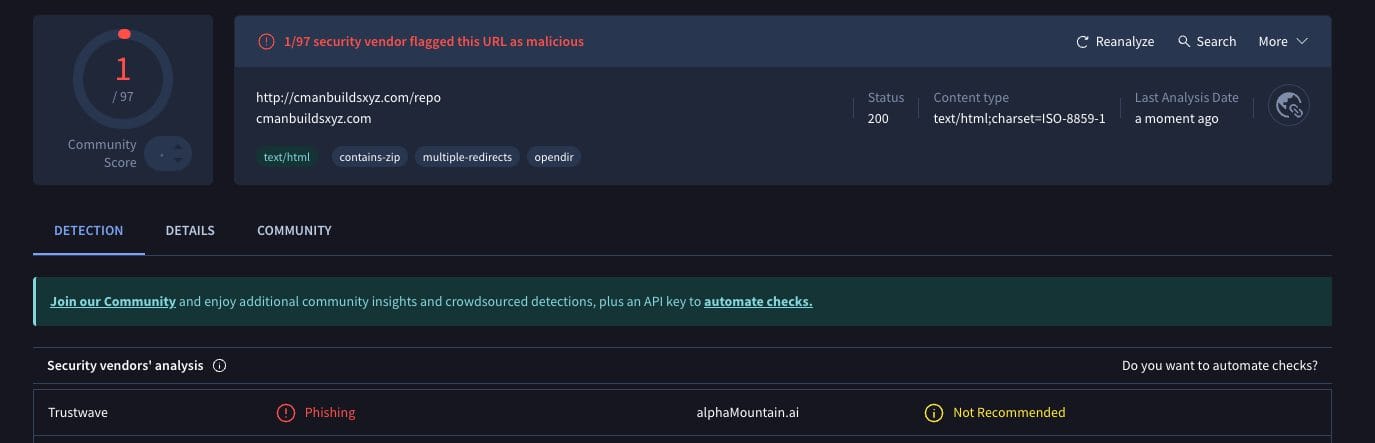 Torque Lite VirusTotal Scan