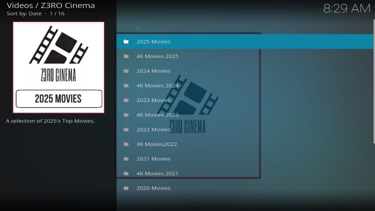 main interface