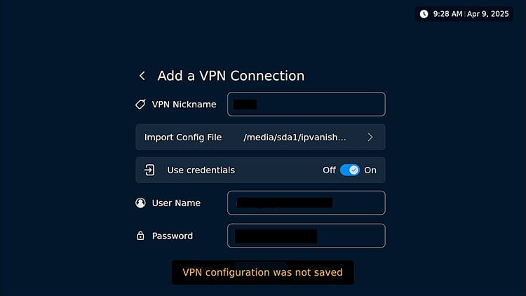 L1 Linux Player with VPN