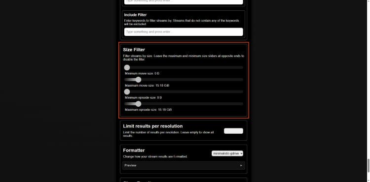 adjust file size for aiostreams
