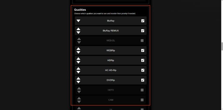 enable qualities