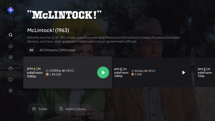 Link Choices shown