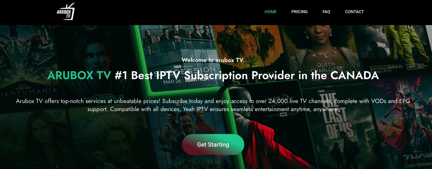 Arubox TV Website
