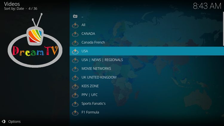 Dream TV Addon