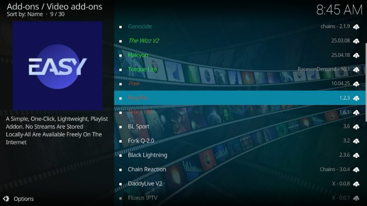 Select EasyFlix