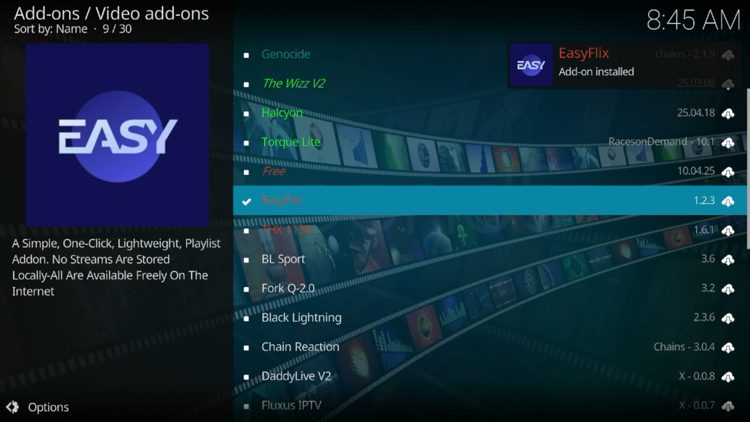 Wait a minute or two for the add-on to fully install
