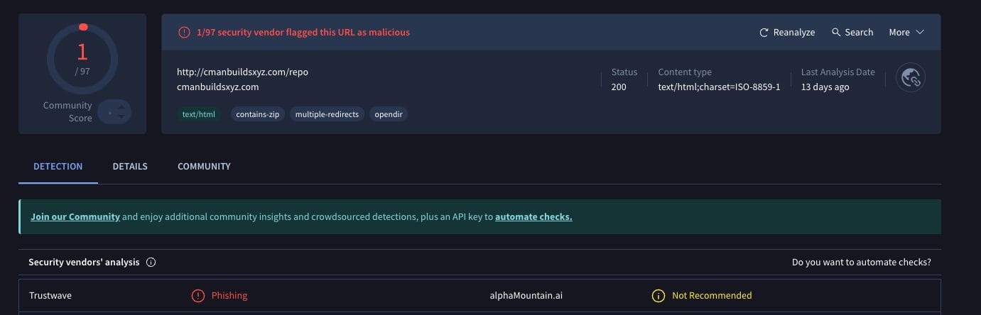 Halcyon Addon VirusTotal Scan