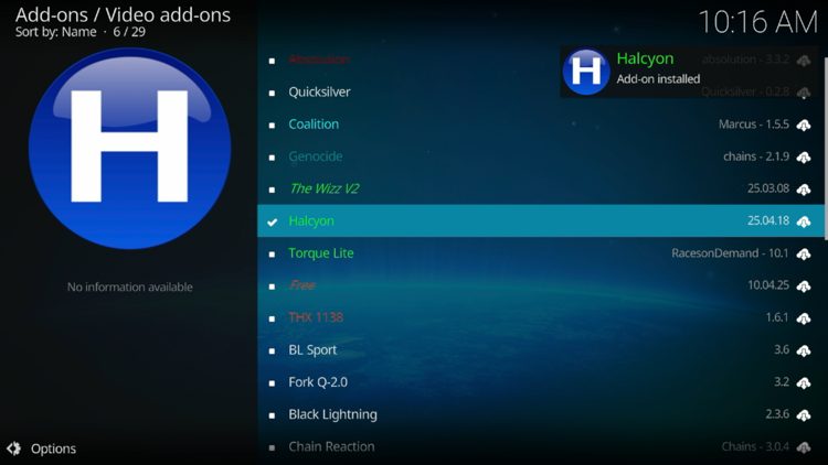 Wait a minute or two for the add-on to fully install