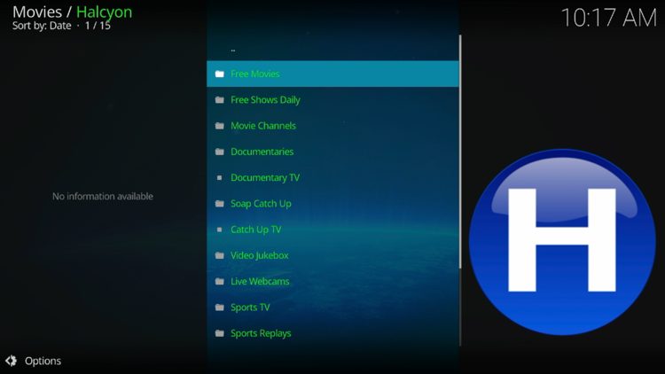 Halcyon Add-on Categories