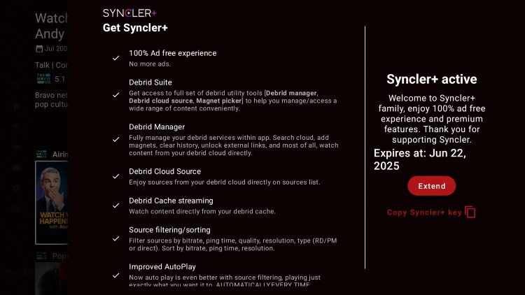 syncler+ active