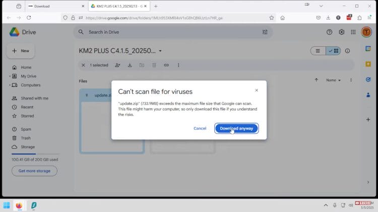 click download anyway