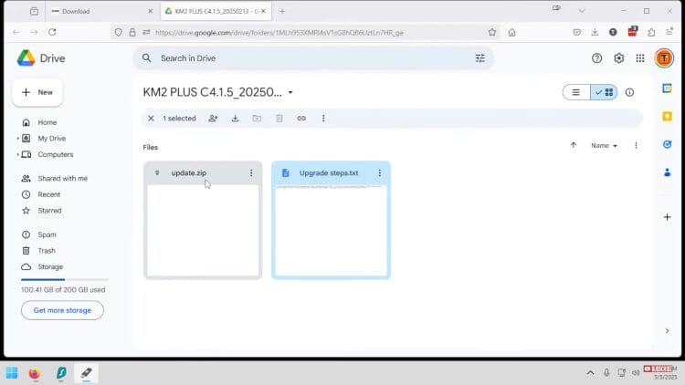 download the update.zip file for android tv box