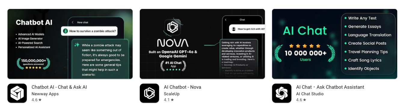 Fake ChatGPT Apps in Google Play